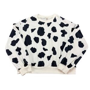 Unbranded‎ Moo Cow Spotted Sweater Womens Size S Lightweight Soft